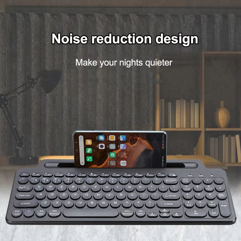 Bluetooth Keyboard 2.4G Wireless Keyboard with Touchpad Card Slot Keyboard for Laptop Tablet Android IOS Ipad Gaming Keyboard