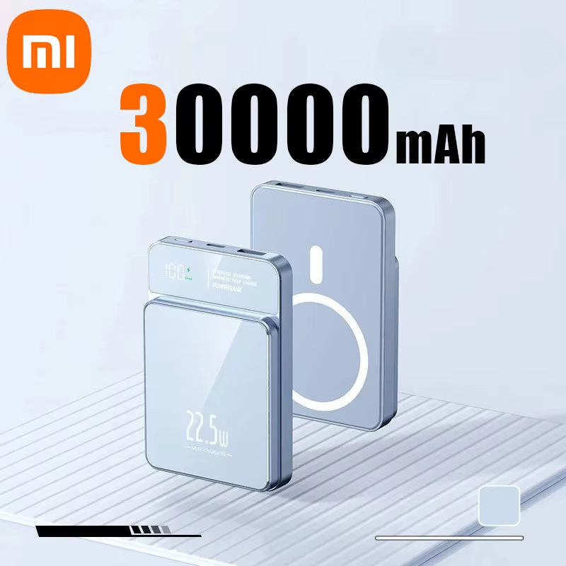 Xiaomi Power Bank 50000Mah Wireless Magnetic Power Bank Magsafe Super Fast Charging Suitable for Iphone Lenovo Samsung Huawei