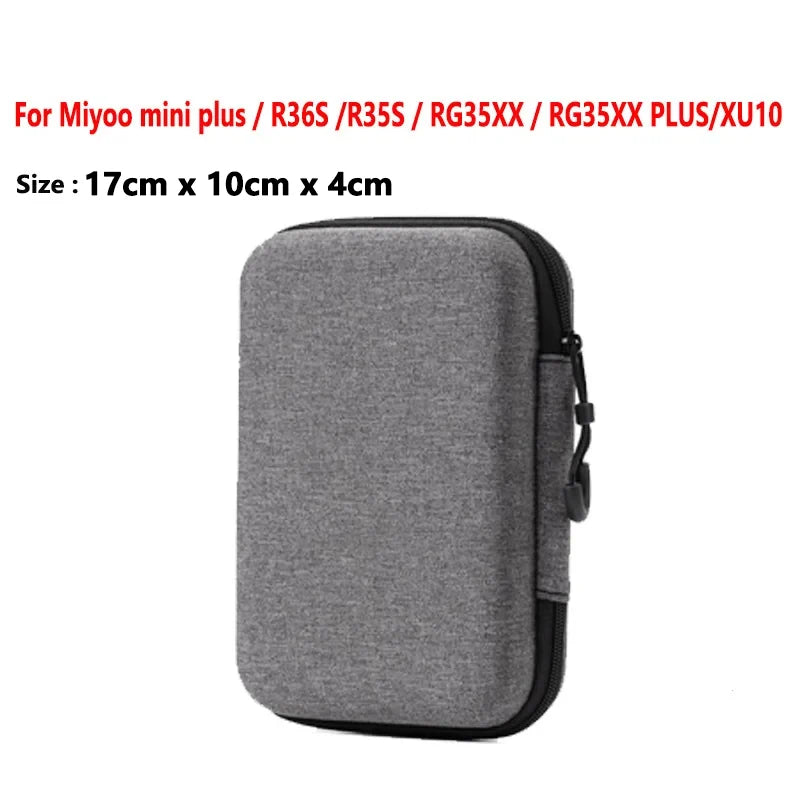 For R36S/R35 plus Game Console Storage Bag EVA Hard Portable Protect Game Accessories Carry Case for R36S Game Console